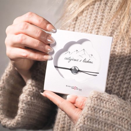 Kabbalah náramek hory 13078.3 černý