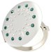 Kosmetické kapesní zrcátko se Swarovski Elements sun zelené EL-01.52 Emerald