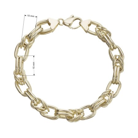 Masivní náramek pozlacený 73064