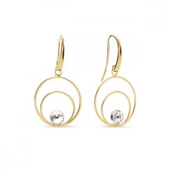 Náušnice čiré se Swarovski Elements Glory KWODG1122SS29C Krystal