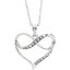 Stříbrný náhrdelník se Swarovski Elements srdce Krystal