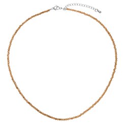 Náhrdelník s pravými smoky quartz kamene 42012.3 oceľ