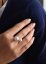 Stříbrný prsten se dvěma perlami z křišťálu Preciosa bílý 35053.1