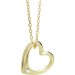 Strieborný náhrdelník zlaté srdce so Swarovski Elements Krystal