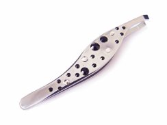 Pinzeta se Swarovski Elements s černými křišťály