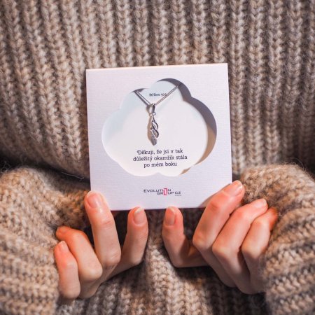 Stříbrný přívěsek se zirkony bílá vlnka 14046.1 crystal