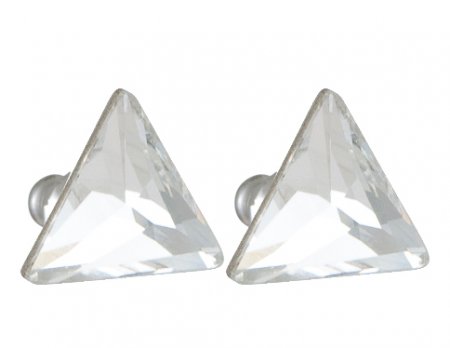 Náušnice se Swarovski Elements trojúhelník Krystal 11 mm