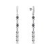 Náušnice modré so Swarovski Elements Clematis K58105328LGM Montana