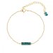 Náramek zelený se Swarovski Elements Radiance BGFMP1EM Emerald