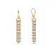 Náušnice zlaté so Swarovski Elements Milky Way KWTFM4GS Golden Shadow