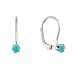 Strieborné visiace náušnice s Preciosa kryštálom 31322.3 blue zircon