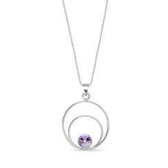 Náhrdelník fialový se Swarovski Elements Glory NOD1122SS29VL Vitrail Light