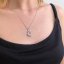 Strieborný náhrdelník so Swarovski kryštálmi srdce ružové 32071.3 Light Rose