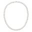 Perlový náhrdelník z pravých říčních perel se zapínáním z bílého 14 karátového zlata 822003.1