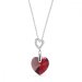 Náhrdelník červený sa Swarovski Elements Amore NCS622814SC Scarlet
