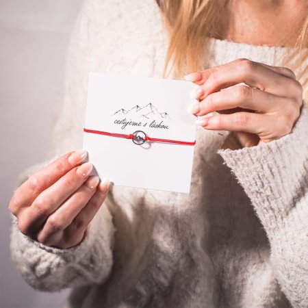 Kabbalah náramek hory 13077.3 červený