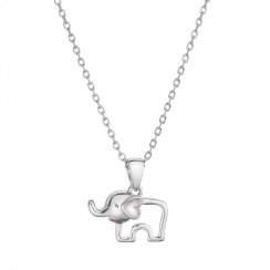 Stříbrný náhrdelník slon 62012