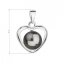 Strieborný prívesok so šedou perlou srdca 34246.3 Grey