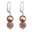 Náušnice so Swarovski Elements 31155.3 Bronze