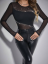 Dámské černé síťované body s kamínky