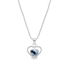 Náhrdelník modrý so Swarovski Elements Sweetheart NM28086DB Denim Blue