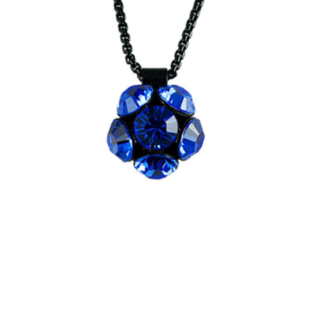 Náhrdelník se Swarovski Elements květinka Modrý