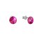 Náušnice Rivoli so Swarovski Elements Fuchsia 8 mm