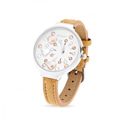 Dámske hodinky so Swarovski Elements Heart béžovej ZH35BEGS