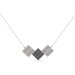 Náhrdelník šedý se Swarovski Elements Glitter NKFM3CSN Silver Night