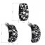 Sada šperků s krystaly Swarovski náušnice a přívěsek černý obdélník 39116.5 Hematite