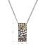Strieborný náhrdelník so Swarovski kryštálmi mix farieb mesačný obdĺžnik 32074.3 moonlight