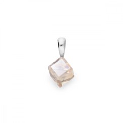 Přívěsek se Swarovski Elements Cube Small Gold Shadow