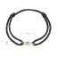 Kabbalah náramek s pozlacenou ozdobou 13094.3 black