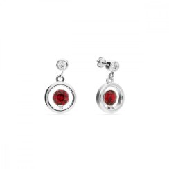 Náušnice červené se Swarovski Elements Punct KC1088SS18SC Scarlet