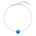 Strieborný náramok so syntetickým opálom modrý okrúhly 13019.3 Blue s. Opal