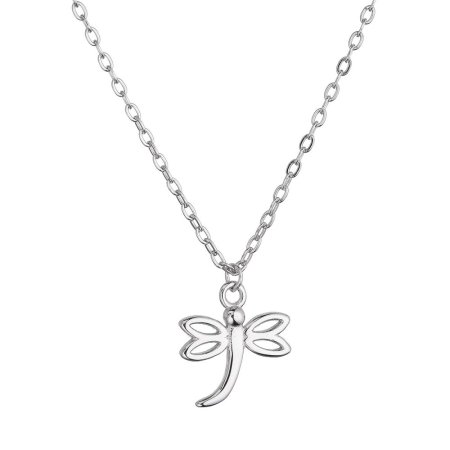 Strieborný náhrdelník vážka 62044