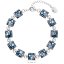 Strieborný náramok so Swarovski kryštálmi modrý 33047.3 Blue Style