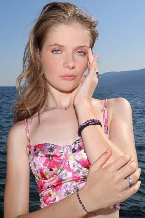 Náramky s minerálními kameny ametyst, purple mica, lava 43043.3 fialový