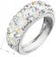 Stříbrný prsten s krystaly Swarovski modrý 35031.3 Light Sapphire