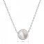 Stříbrný náhrdelník kulatý s perletí 12067.1