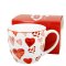 Porcelánový hrnek na čaj srdce 460 ml