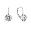 Strieborné náušnice s okrúhlym zirkónom 11641.1