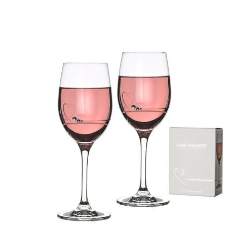 Poháre na víno sa Swarovski Elements srdce Petit Wines-Heart 240 ml