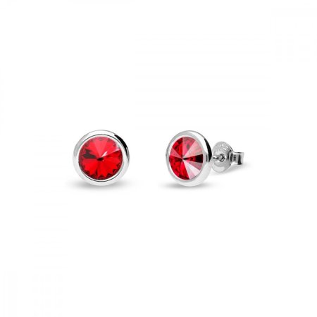 Náušnice červené se Swarovski Elements Tiny Bonbon Studs KR1122SS29LSI Light Siam 6 mm