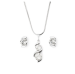 Súprava biela so Swarovski Elements vlnka Krystal