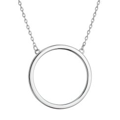 Strieborný náhrdelník s krúžkom 62027
