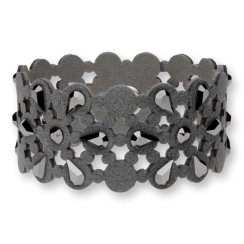 Náramek se Swarovski Elements krystaly šedý Daisy B2300HJ Jet Hematite