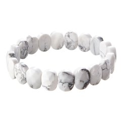 Náramek s minerálními kameny howlit 43057.3