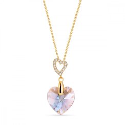 Náhrdelník fialový sa Swarovski Elements Amore NCSG622814LAMSH Light Amethyst Shimmer