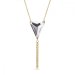 Náhrdelník čirý se Swarovski Elements Trident NG327118C Krystal